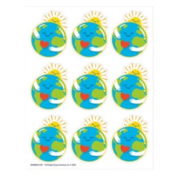 Eureka® Earth Giant Stickers, Pack of 36