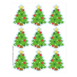 Eureka® Christmas Tree Giant Stickers, 36 Per Pack, 12 Packs