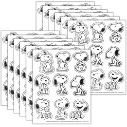 Eureka® Peanuts® Snoopy Giant Stickers, 36 Per Pack, 12 Packs
