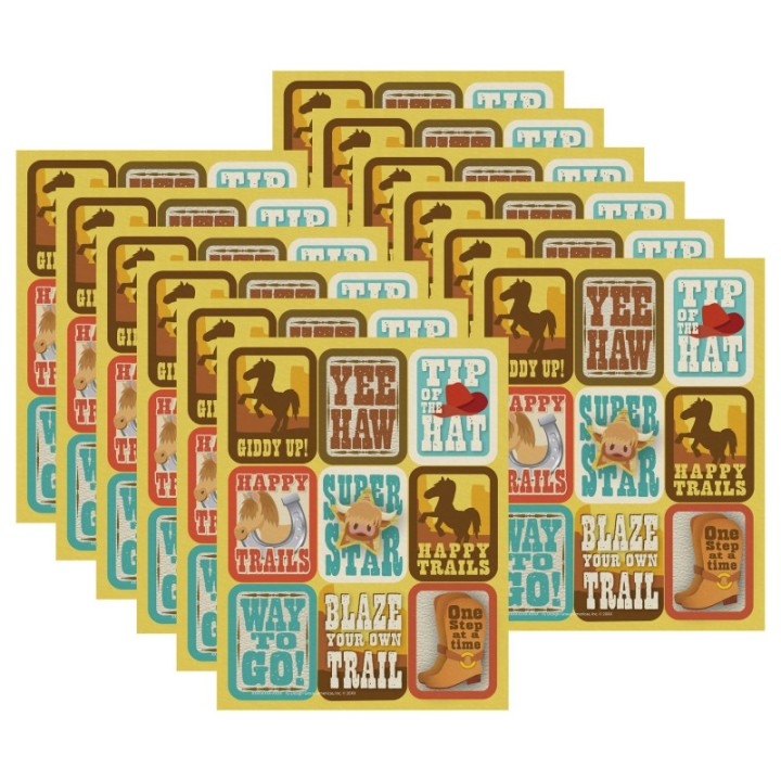 Eureka® Wild Wild Classroom Giant Stickers, 36 Per Pack, 12 Packs