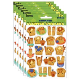 Eureka® Cinnamon Scented Stickers, 80 Per Pack, 6 Packs