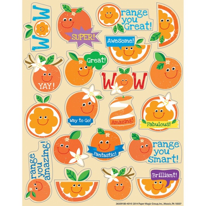 Eureka® Orange Scented Stickers, Pack of 80