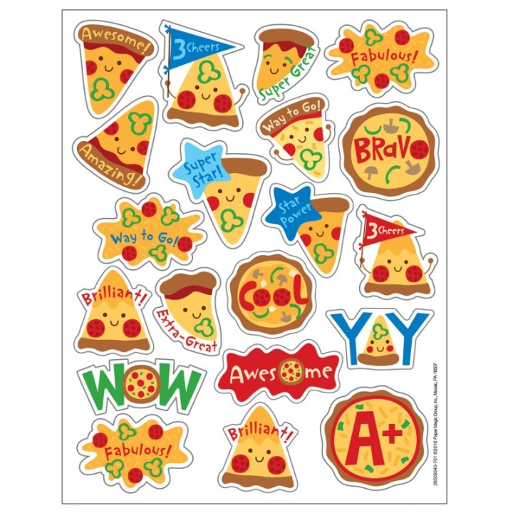 Eureka® Pizza Scented Stickers, Pack of 80