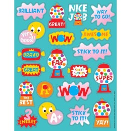 Eureka® Bubblegum Scented Stickers, Pack of 80