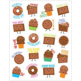 Eureka® Chocolate Scented Stickers, Pack of 80