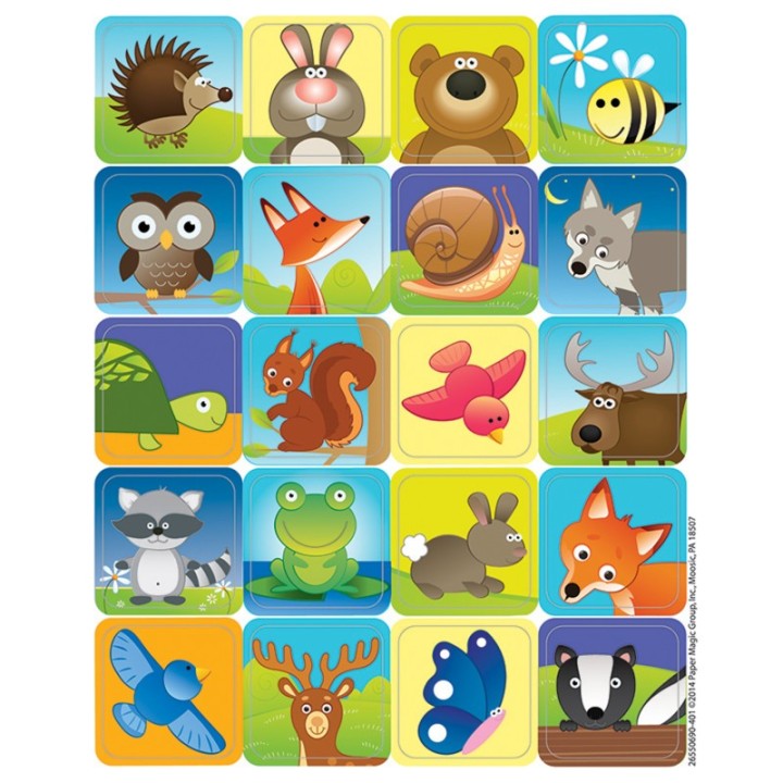 Eureka® Woodland Creatures Theme Stickers, Pack of 120