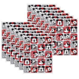 Eureka® Mickey Mouse® Throwback Theme Stickers, 120 Per Pack, 12 Packs