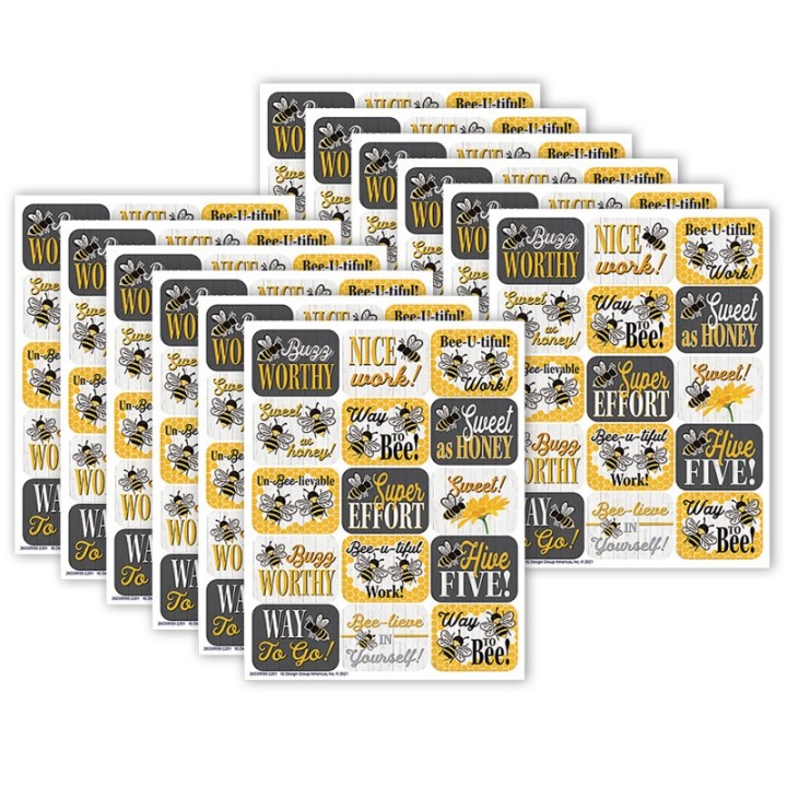 Eureka® The Hive Success Stickers, 120 Per Pack, 12 Packs