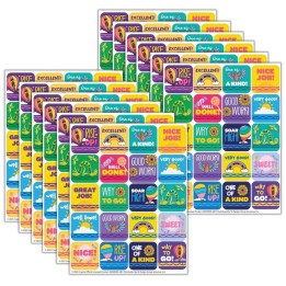 Eureka® Crayola® Colors of Kindness Theme Stickers, 120 Per Pack, 12 Packs