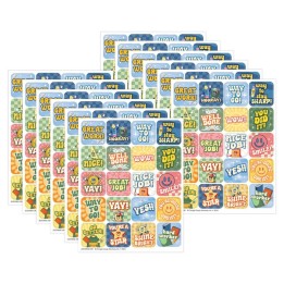 Eureka® S'Cool Era Theme Stickers, 120 Per Pack, 12 Packs