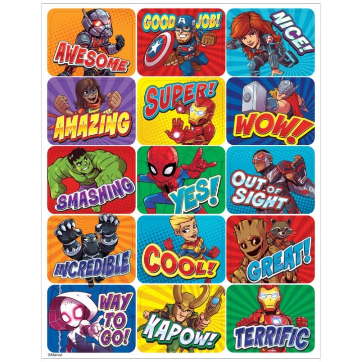 Eureka® Marvel™ Super Hero Adventure Success Stickers, Pack of 120
