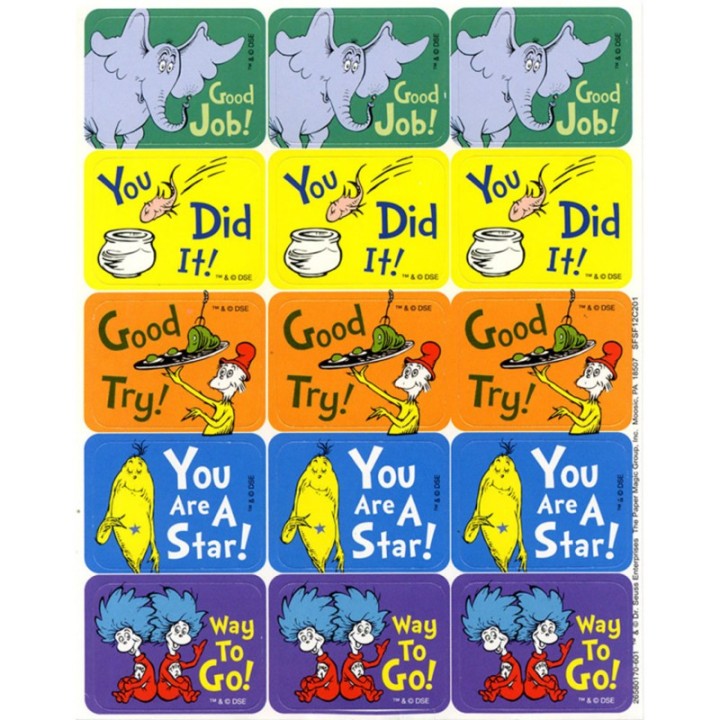 Eureka® Dr. Seuss™ Success Stickers, Pack of 120