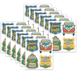 Eureka® Adventurer Sticker Badges Stickers, 40 Per Pack, 12 Packs
