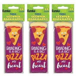 Eureka® Pizza Scented Bookmarks, 24 Per Pack, 3 Packs