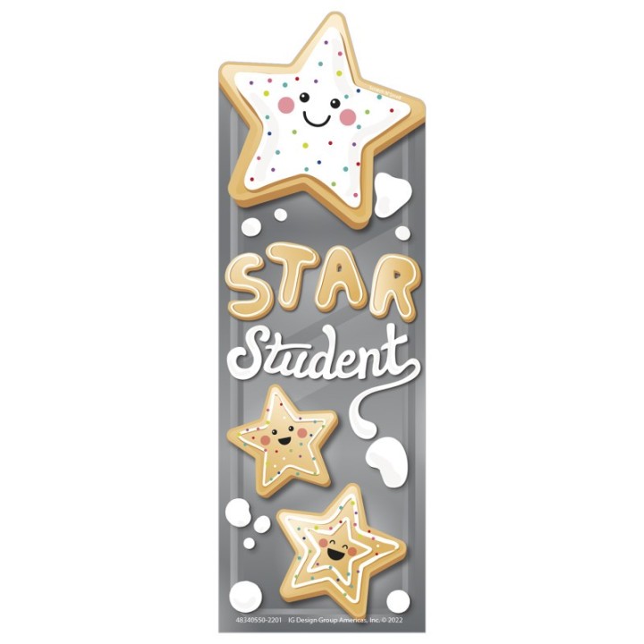 Eureka® Star Cookies Sugar Cookie Scented Bookmarks, Pack of 24