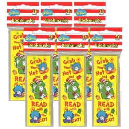 Eureka® Dr. Seuss™ Grab Your Hat Bookmarks, 36 Per Pack, 6 Packs