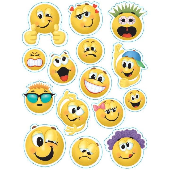 Eureka® Emoticons Window Clings, 1 Sheet