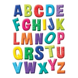 Eureka® Color My World Alphabet Window Clings, 1 Sheet