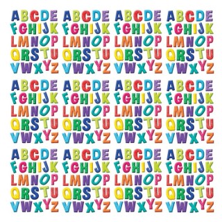 Eureka® Color My World Alphabet Window Clings, 12 Sheets