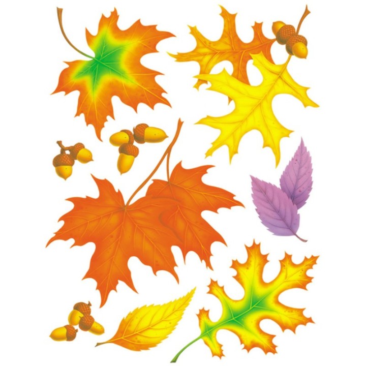 Eureka® Fall Leaves Window Clings, 1 Sheet