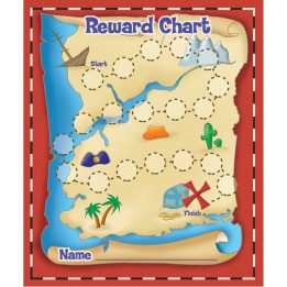 Eureka® Treasure Hunt Mini Reward Charts with Stickers, 36 Charts