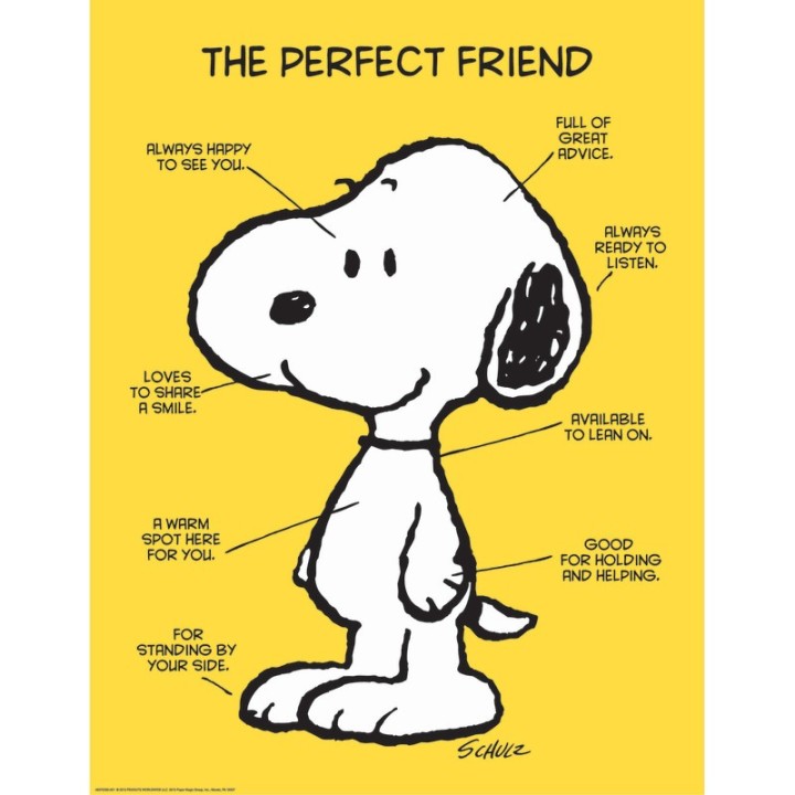 Eureka® Peanuts® The Perfect Friend Poster, 17" x 22"