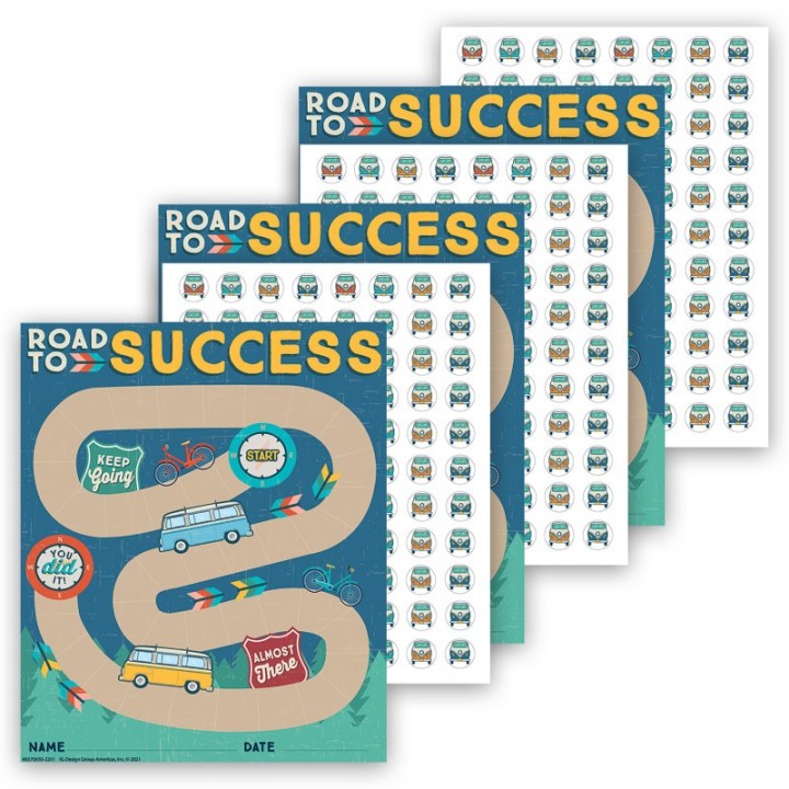 Eureka® Adventurer Mini Reward Chart with Stickers, 36 Per Pack, 3 Packs