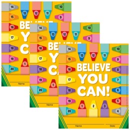 Eureka® Crayola® Mini Reward Chart with Stickers, 36 Per Pack, 3 Packs