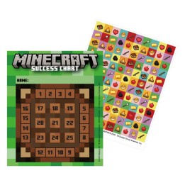 Eureka® Minecraft Mini Reward Charts with Stickers, Pack of 36