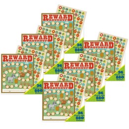 Eureka® Wild Wild Classroom Mini Reward Chart with Stickers, 36 Per Pack, 6 Packs