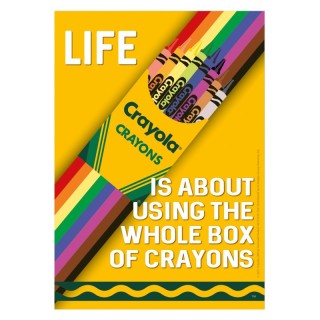 Eureka® Crayola® Use the Whole Box of Crayons Poster, 13" x 19"
