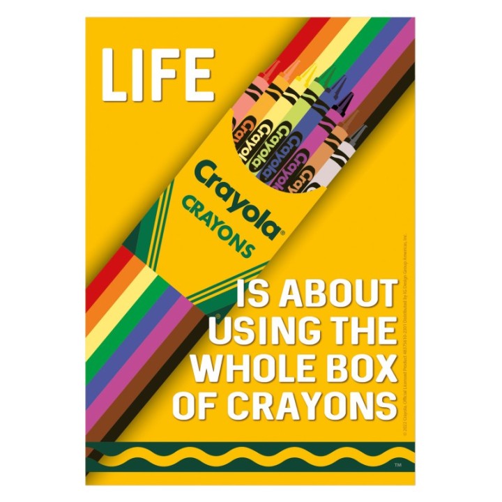 Eureka® Crayola® Use the Whole Box of Crayons Poster, 13" x 19"