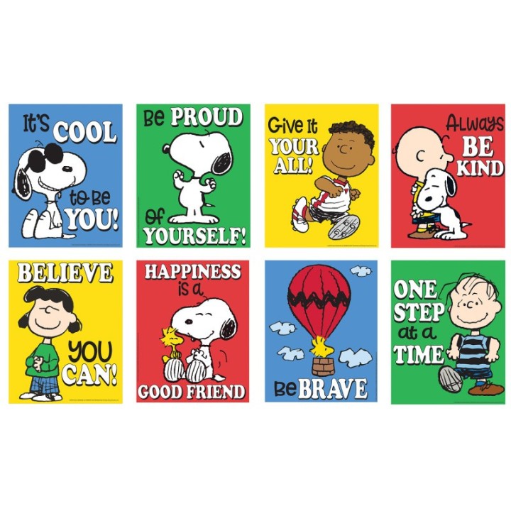 Eureka® Peanuts® Mini Poster Set, 8 Posters