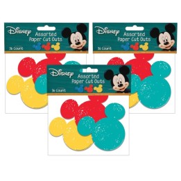 Eureka® Mickey Mouse® Paper Cut Outs, 36 Per Pack, 3 Packs