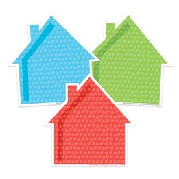 Eureka® A Teachable Town Assorted Houses Paper Cut-Outs, Pack of 36