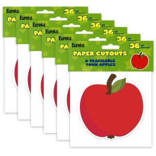 Eureka® A Teachable Town Apples Paper Cut-Outs, 36 Per Pack, 6 Packs