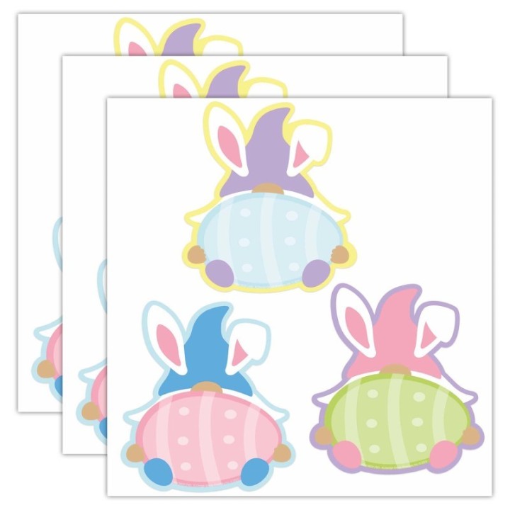 Eureka® Easter Gnomes Paper Cut-Outs, 36 Per Pack, 3 Packs
