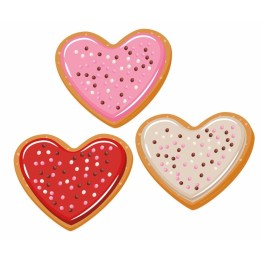 Eureka® Heart Cookies Paper Cut-Outs, Pack of 36