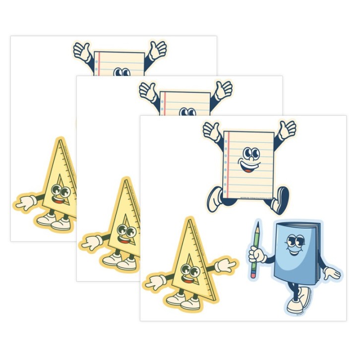 Eureka® S'Cool Era Paper Cut-Outs, 36 Per Pack, 3 Packs