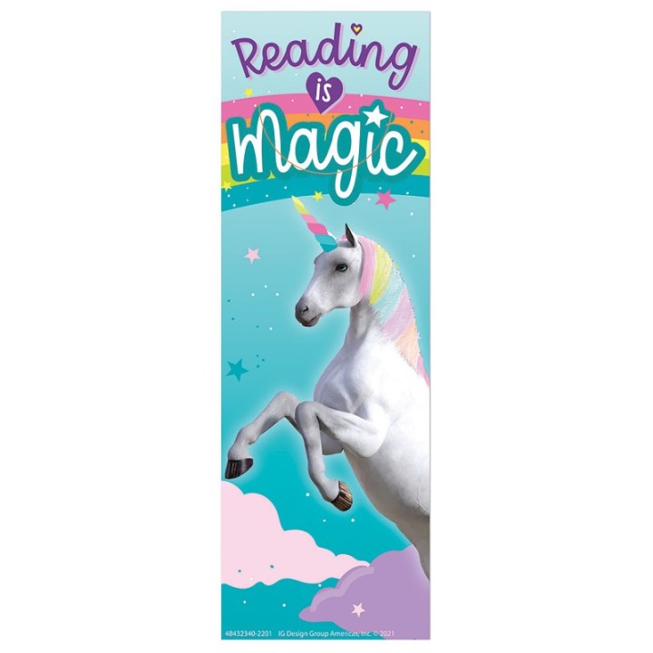 Eureka® Unicorn Reading is Magic Bookmarks, Pack of 36