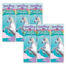 Eureka® Unicorn Reading is Magic Bookmarks, 36 Per Pack, 6 Packs