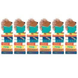 Eureka® Hedge Hog Keep Your Mind Sharp Bookmarks, 36 Per Pack, 6 Packs
