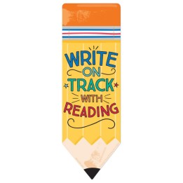 Eureka® Pencil Write on Track with Reading Bookmarks, Pack of 36
