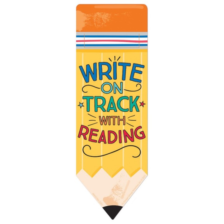 Eureka® Pencil Write on Track with Reading Bookmarks, Pack of 36