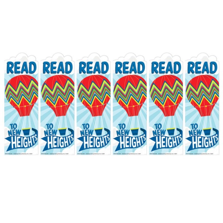 Eureka® Hot Air Balloon New Heights Bookmarks, 36 Per Pack, 6 Packs
