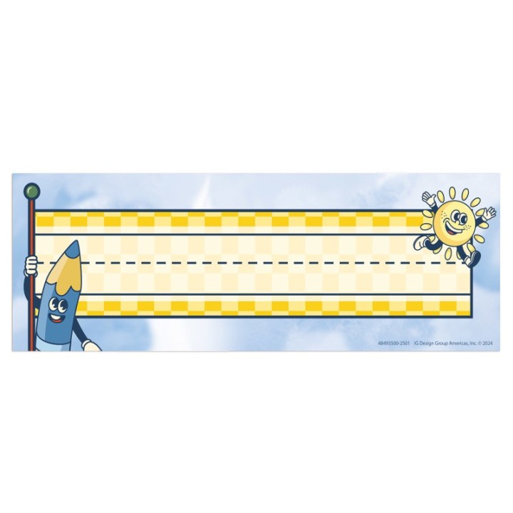 Eureka® S'Cool Era Tented Name Plate, 9-5/8" x 6-1/2", Pack of 36
