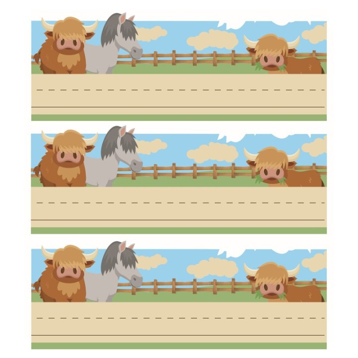 Eureka® Wild Wild Classroom Tented Name Plate, 9-5/8" x 6-1/2", 36 Per Pack, 3 Packs