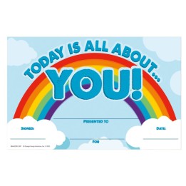 Eureka® Today Is All About You Recognition Award, Pack of 36