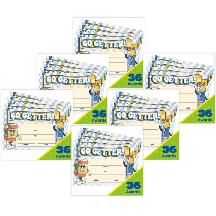 Eureka® S'Cool Era Recognition Awards, 36 Per Pack, 6 Packs