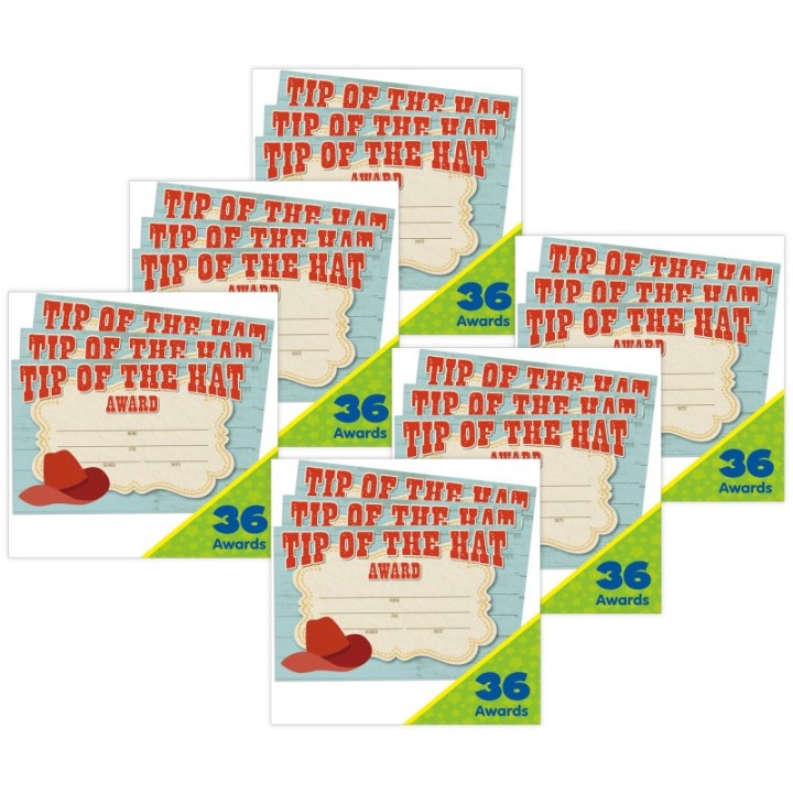 Eureka® Wild Wild Classroom Recognition Awards, 36 Per Pack, 6 Packs